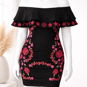 Herencia Clothing Aztec Princess Embroidered Dress